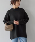 【アメリカンホリック/AMERICAN HOLIC】のサイドスリットハイネックニットプルオーバー Black|ID: prp329100004791573 ipo3291000000034767652