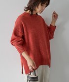 【アメリカンホリック/AMERICAN HOLIC】のサイドスリットハイネックニットプルオーバー Red|ID: prp329100004791573 ipo3291000000034767653