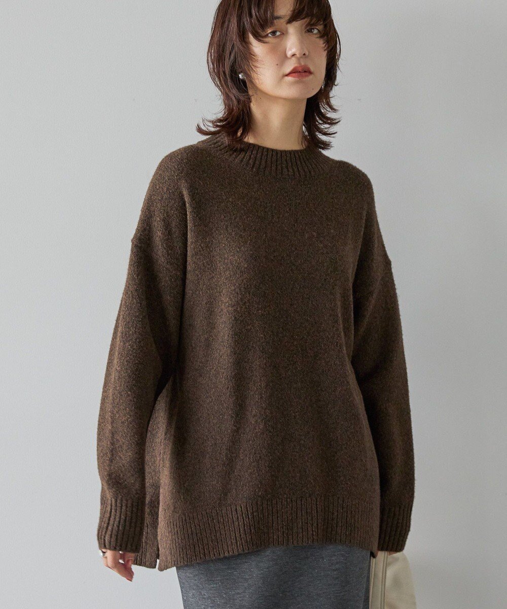 【アメリカンホリック/AMERICAN HOLIC】のサイドスリットハイネックニットプルオーバー インテリア・キッズ・メンズ・レディースファッション・服の通販 founy(ファニー) ファッション Fashion レディースファッション Fashion for Women トップス・カットソー Cut & Sew Tops ニット Knit Tops & Sweaters カジュアルプルオーバー・ニットトップス Pullovers & Knit Tops / Casual Pullovers アメリカン American Style スタイリッシュ Stylish, Fashionable スリット Slit, Slit Detail セーター Sweater, Knitwear ヘムライン Hemline, Bottom Cut ポケット Pocket, Pocket Detail A/W・秋冬 Autumn/Winter おすすめ Recommended / Our Picks Brown|ID: prp329100004791573 ipo3291000000034767654
