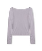 【チャコット/Chacott】のボートネックトップ (サーモギア(R)糸使用) モーブ|ID: prp329100004791574 ipo3291000000034767658