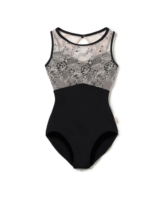 【チャコット/Chacott】の【Nela ライン】レオタード インテリア・キッズ・メンズ・レディースファッション・服の通販 founy(ファニー) https://founy.com/ ファッション Fashion レディースファッション Fashion for Women エレガント 上品 Elegant カッティング Cutting Detail チュール Tulip, Tulip Motif ノースリーブ Sleeveless, No-Sleeve ボタニカル Botanical, Floral Pattern |ID: prp329100004791576 ipo3291000000034767663