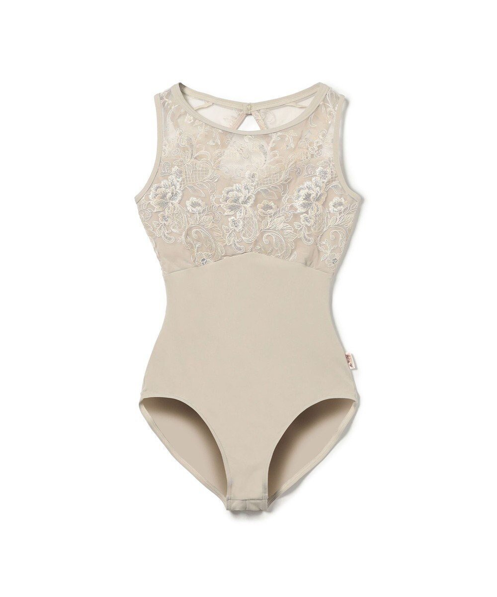 【チャコット/Chacott】の【Nela ライン】レオタード インテリア・キッズ・メンズ・レディースファッション・服の通販 founy(ファニー) 　ファッション　Fashion　レディースファッション　Fashion for Women　エレガント 上品　Elegant　カッティング　Cutting Detail　チュール　Tulip, Tulip Motif　ノースリーブ　Sleeveless, No-Sleeve　ボタニカル　Botanical, Floral Pattern　エバーグリーン|ID: prp329100004791576 ipo3291000000034767665