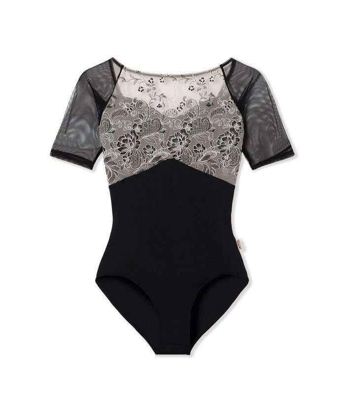 【チャコット/Chacott】の【Nela ライン】ハーフスリーブレオタード インテリア・キッズ・メンズ・レディースファッション・服の通販 founy(ファニー) https://founy.com/ ファッション Fashion レディースファッション Fashion for Women エレガント 上品 Elegant カッティング Cutting Detail チュール Tulip, Tulip Motif ボタニカル Botanical, Floral Pattern 無地 Plain, Solid Color |ID: prp329100004791578 ipo3291000000034767671