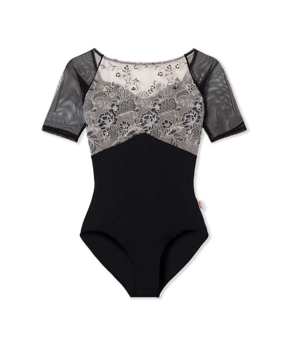 【チャコット/Chacott】の【Nela ライン】ハーフスリーブレオタード 人気、トレンドファッション・服の通販 founy(ファニー) 　ファッション　Fashion　レディースファッション　Fashion for Women　エレガント 上品　Elegant　カッティング　Cutting Detail　チュール　Tulip, Tulip Motif　ボタニカル　Botanical, Floral Pattern　無地　Plain, Solid Color　 other-1|ID: prp329100004791578 ipo3291000000034767671