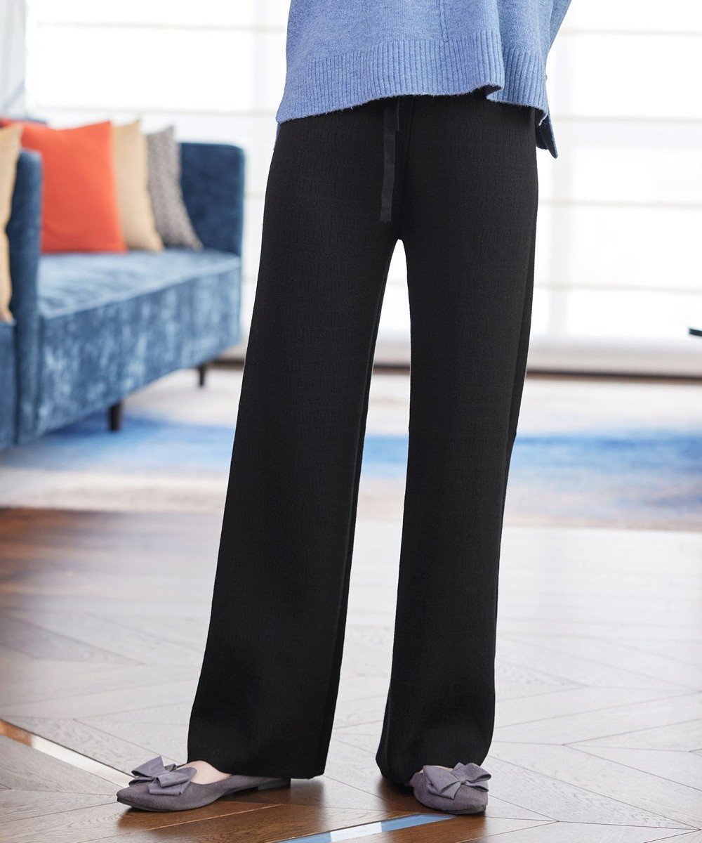 【ティアクラッセ/Tiaclasse】の裏シャギージャガードニットパンツ インテリア・キッズ・メンズ・レディースファッション・服の通販 founy(ファニー) ファッション Fashion レディースファッション Fashion for Women パンツ Pants & Trousers アクセサリー Fashion Accessories ウォッシャブル Machine Washable 洗える Machine Washable 秋 Autumn カーディガン Cardigan, Knitwear チュニック Tunic, Long Top パジャマ Pajamas, Sleepwear ボトム Bottoms, Lower Wear ポケット Pocket, Pocket Detail 防寒 Cold Protection, Winter-Ready リラックス Relax, Relaxed Fit ロング Long, Long-Length ワイド Wide, Wide Fit 冬 Winter / This Winter A/W・秋冬 Autumn/Winter 再入荷 Restock / Back in Stock エレガント 上品 Elegant 新作・新入荷 New Arrivals / New In ブラック|ID: prp329100004791608 ipo3291000000034767749