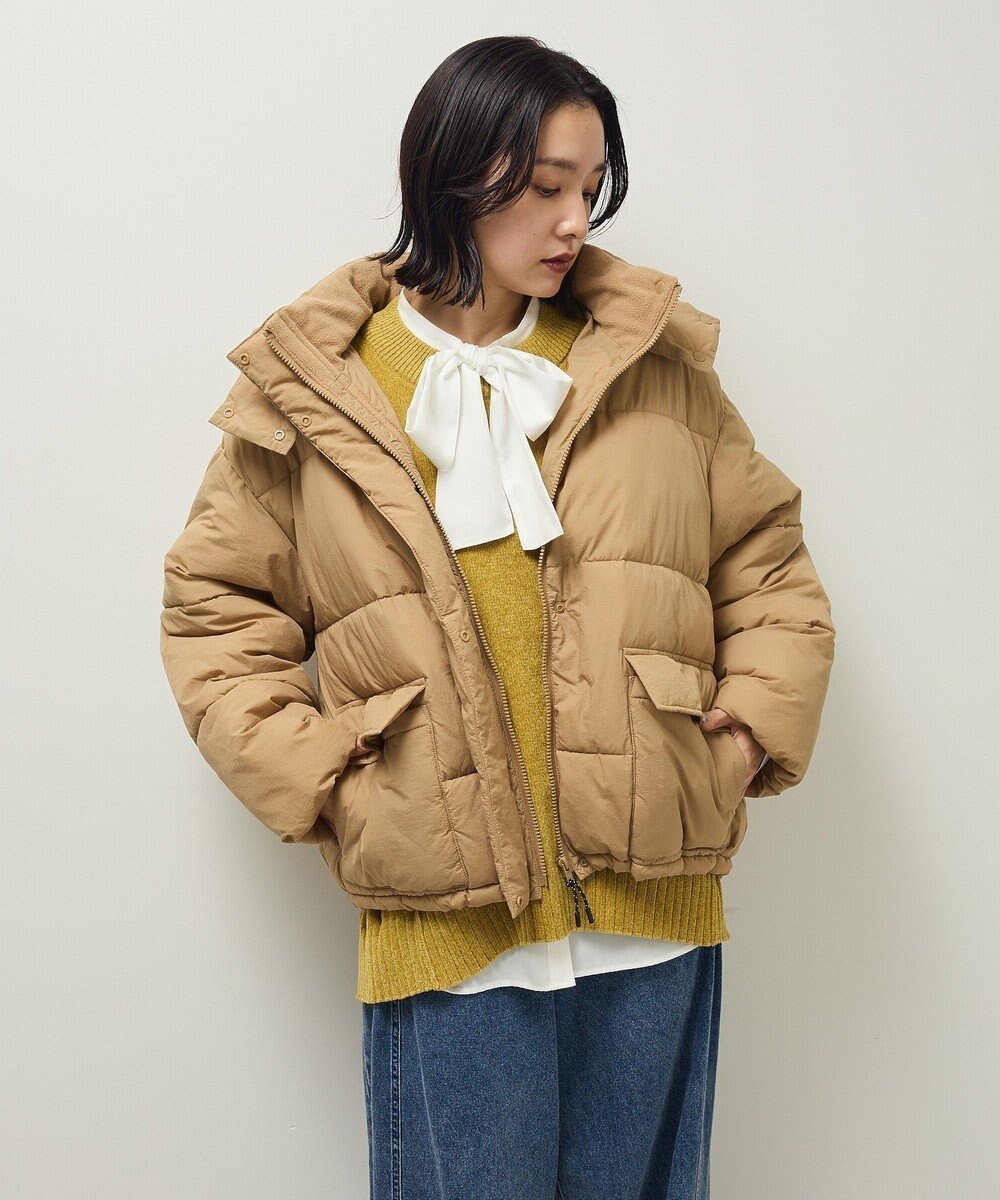 【グリーンパークス/Green Parks】のライトファイバーフーディブルゾン インテリア・キッズ・メンズ・レディースファッション・服の通販 founy(ファニー) ファッション Fashion レディースファッション Fashion for Women アウター Coat / Outerwear Collection レディースジャケット・軽アウター Jackets ブルゾンジャケット・スポーティアウター Blouson Jackets ジャケット Jacket, Outerwear スタンド Stand Collar, Upright Stand ブルゾン Blouson, Bomber Jacket ポケット Pocket, Pocket Detail 冬 Winter / This Winter 定番 Standard, Basic Item A/W・秋冬 Autumn/Winter 防寒 Cold Protection, Winter-Ready Beige|ID: prp329100004791609 ipo3291000000034767752