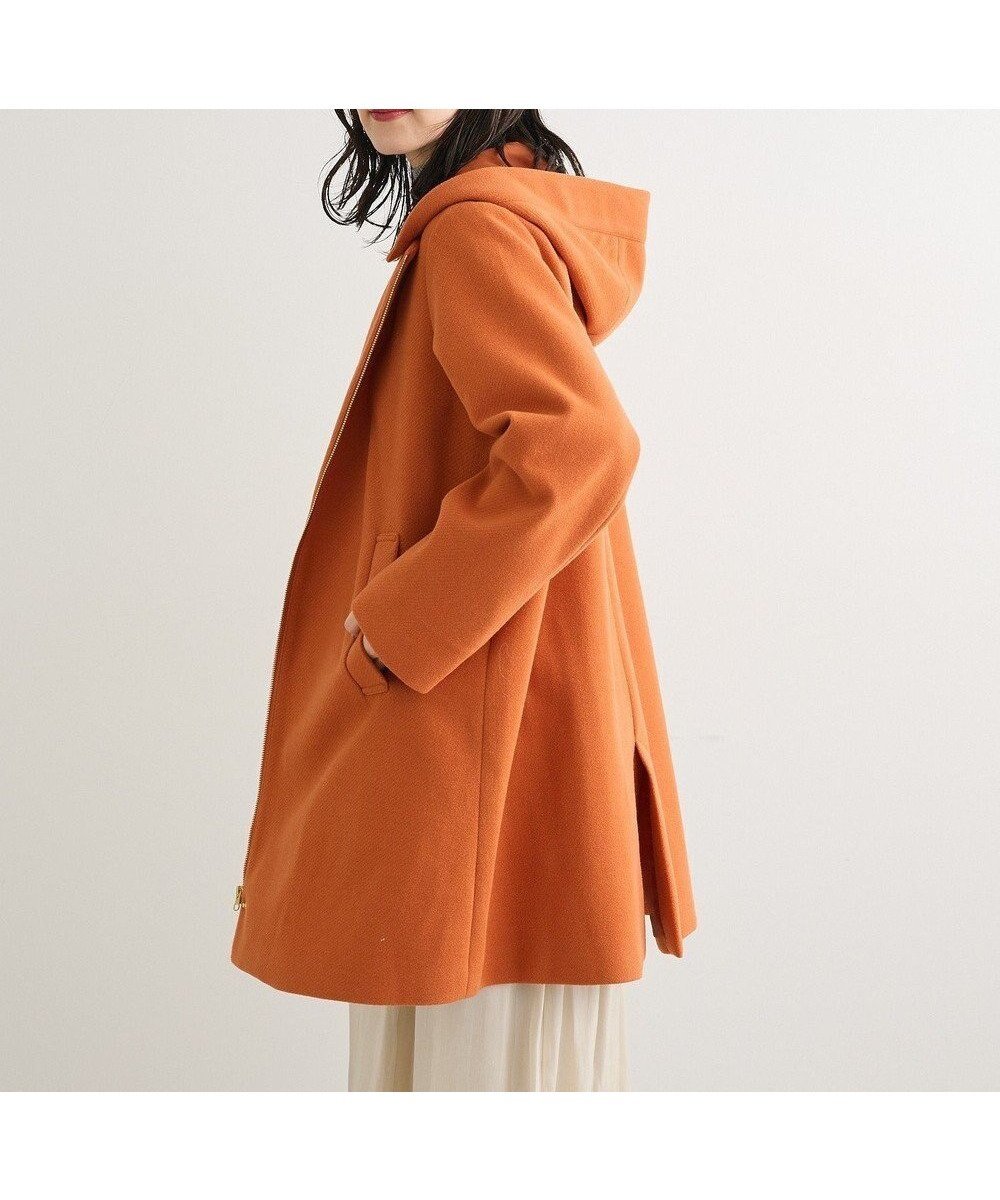 【グリーンパークス/Green Parks】の2wayフード取り外しAラインコート インテリア・キッズ・メンズ・レディースファッション・服の通販 founy(ファニー) 　ファッション　Fashion　レディースファッション　Fashion for Women　アウター　Coat / Outerwear Collection　コート・ロングコート・ピーコート　Long Coats, Peacoats & More　レディースジャケット・軽アウター　Jackets　Aラインコート　A-Line Coats　おすすめ　Recommended / Our Picks　ジャケット　Jacket, Outerwear　フロント　Front, Front Design　ボトム　Bottoms, Lower Wear　ポケット　Pocket, Pocket Detail　ミドル　Middle Length, Mid Height　A/W・秋冬　Autumn/Winter　Orange|ID: prp329100004791610 ipo3291000000034959496