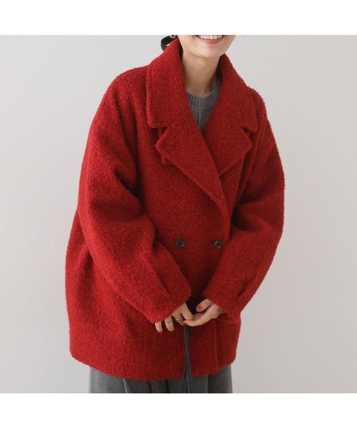 【グリーンパークス/Green Parks】のブークレPコート インテリア・キッズ・メンズ・レディースファッション・服の通販 founy(ファニー) https://founy.com/ ファッション Fashion レディースファッション Fashion for Women アウター Coat / Outerwear Collection コート・ロングコート・ピーコート Long Coats, Peacoats & More レディースジャケット・軽アウター Jackets Pコート Pea Coats おすすめ Recommended / Our Picks インナー Innerwear ジャケット Jacket, Outerwear スタンド Stand Collar, Upright Stand ダブル Double, Double-Breasted フォルム Silhouette, Form ポケット Pocket, Pocket Detail 今季 This Season, Current Season A/W・秋冬 Autumn/Winter |ID: prp329100004791612 ipo3291000000034767762