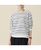 【自由区/JIYU-KU】のコットンポリミドルゲージボーダー ニット オフ×ブラック|ID: prp329100004791613 ipo3291000000034767767