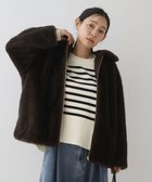 【グリーンパークス/Green Parks】のミンクライクファーブルゾン Brown|ID: prp329100004791614 ipo3291000000035549555