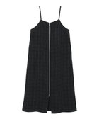 【グリーンパークス/Green Parks】のフロントZIPツイードキャミワンピース Black|ID: prp329100004791617 ipo3291000000034767783