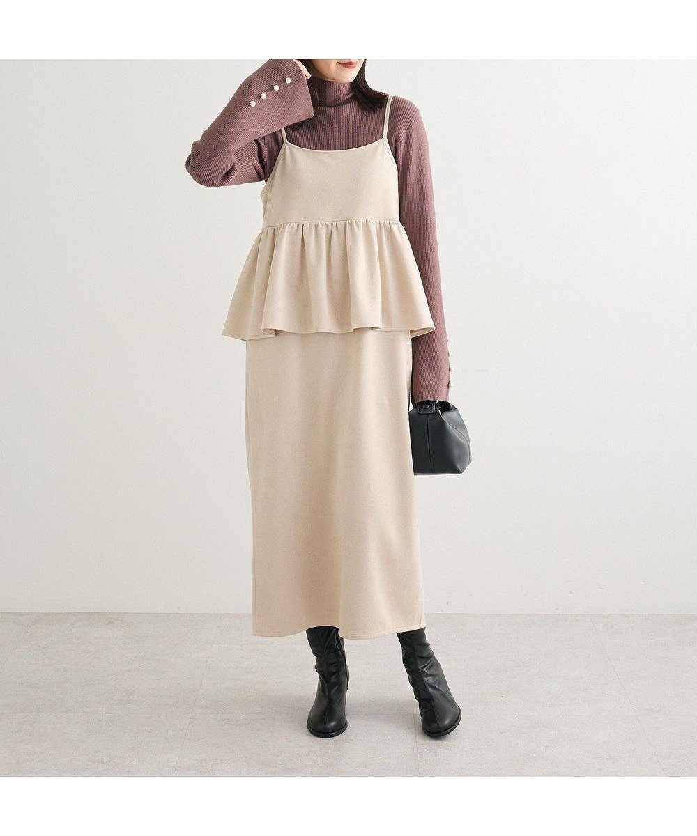 【グリーンパークス/Green Parks】のスウェードポンチペプラムキャミワンピース 人気、トレンドファッション・服の通販 founy(ファニー) ファッション Fashion レディースファッション Fashion for Women ワンピース Dresses キャミソールワンピース Camisole Dresses インナー Innerwear キャミソール Camisole, Spaghetti Strap Top スリット Slit, Slit Detail ペプラム Peplum, Flared Hem ポケット Pocket, Pocket Detail ラップ Wrap, Wrap Design A/W・秋冬 Autumn/Winter other-1|ID: prp329100004791618 ipo3291000000034767784