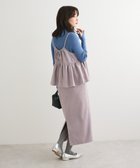 【グリーンパークス/Green Parks】のスウェードポンチペプラムキャミワンピース Purple|ID: prp329100004791618 ipo3291000000034767787