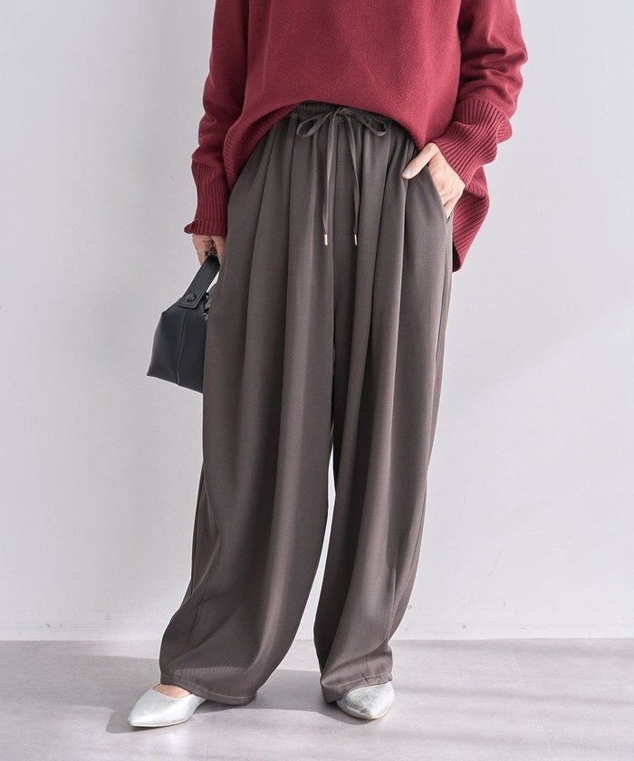 【グリーンパークス/Green Parks】のウエストタックイージーパンツ インテリア・キッズ・メンズ・レディースファッション・服の通販 founy(ファニー) https://founy.com/ ファッション Fashion レディースファッション Fashion for Women パンツ Pants & Trousers ツイル Twist, Twisted Detail トレンド Trend, Trending Now フィット Fit, Slim Fit ポケット Pocket, Pocket Detail A/W・秋冬 Autumn/Winter |ID: prp329100004791619 ipo3291000000035630328