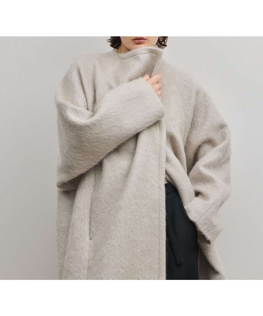 【グレース コンチネンタル/GRACE CONTINENTAL】のシャギードルマンコート インテリア・キッズ・メンズ・レディースファッション・服の通販 founy(ファニー) 　ファッション　Fashion　レディースファッション　Fashion for Women　アウター　Coat / Outerwear Collection　コート・ロングコート・ピーコート　Long Coats, Peacoats & More　レディースジャケット・軽アウター　Jackets　ジャケット　Jacket, Outerwear　スリット　Slit, Slit Detail　バランス　Balance, Style Balance　ロング　Long, Long-Length　冬　Winter / This Winter　A/W・秋冬　Autumn/Winter　グレー|ID: prp329100004791625 ipo3291000000035512967