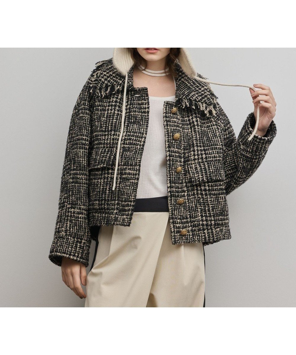 【グレース コンチネンタル/GRACE CONTINENTAL】のパディングツイードジャケット 人気、トレンドファッション・服の通販 founy(ファニー) ファッション Fashion レディースファッション Fashion for Women アウター Coat / Outerwear Collection レディースジャケット・軽アウター Jackets ショルダー Shoulder, Shoulder Strap ジャケット Jacket, Outerwear ツイード Twill, Twill Weave ドロップ Drop Shoulder, Dropped Style バランス Balance, Style Balance フリンジ Fringe, Tassel 冬 Winter / This Winter A/W・秋冬 Autumn/Winter other-1|ID: prp329100004791626 ipo3291000000034767811