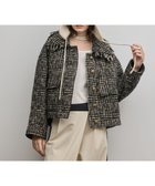 【グレース コンチネンタル/GRACE CONTINENTAL】のパディングツイードジャケット ベージュ|ID: prp329100004791626 ipo3291000000034767812