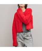 【グレース コンチネンタル/GRACE CONTINENTAL】のフェザーショートニットカーディガン レッド|ID: prp329100004791629 ipo3291000000034767821