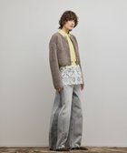 【グレース コンチネンタル/GRACE CONTINENTAL】のフェザーショートニットカーディガン グレー|ID: prp329100004791629 ipo3291000000034767822