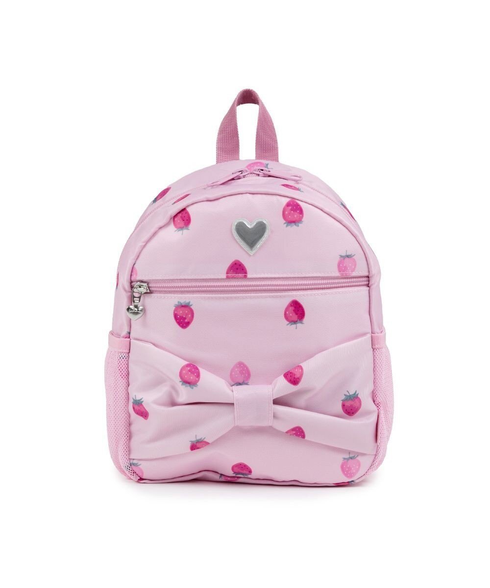 【マザーガーデン/Mother garden / KIDS】のマザーガーデン 野いちご 子供用 リュックサック 【Sサイズ】《レトロストロベリー柄》 インテリア・キッズ・メンズ・レディースファッション・服の通販 founy(ファニー) 　ファッション　Fashion　キッズファッション　Fashion for Kids　ガーデン　Garden, Gardening　ダブル　Double, Double-Breasted　デイパック　Daypack, Casual Backpack　ポケット　Pocket, Pocket Detail　メッシュ　Mesh, Net Fabric　リュック　Backpack, Rucksack　旅行　Travel　クリスマス X'mas　Christmas / X'mas　入学式　Entrance Ceremony　レトロストロベリー柄|ID: prp329100004791645 ipo3291000000034767871
