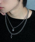 【ウィゴー/WEGO / MEN】のMモチーフレイヤードネックレス 柄1|ID: prp329100004791648 ipo3291000000034767886