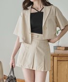 【ウィゴー/WEGO】の【SETUP可】リネンライクプリーツミニスカパン ナチュラル|ID: prp329100004791661 ipo3291000000034767936