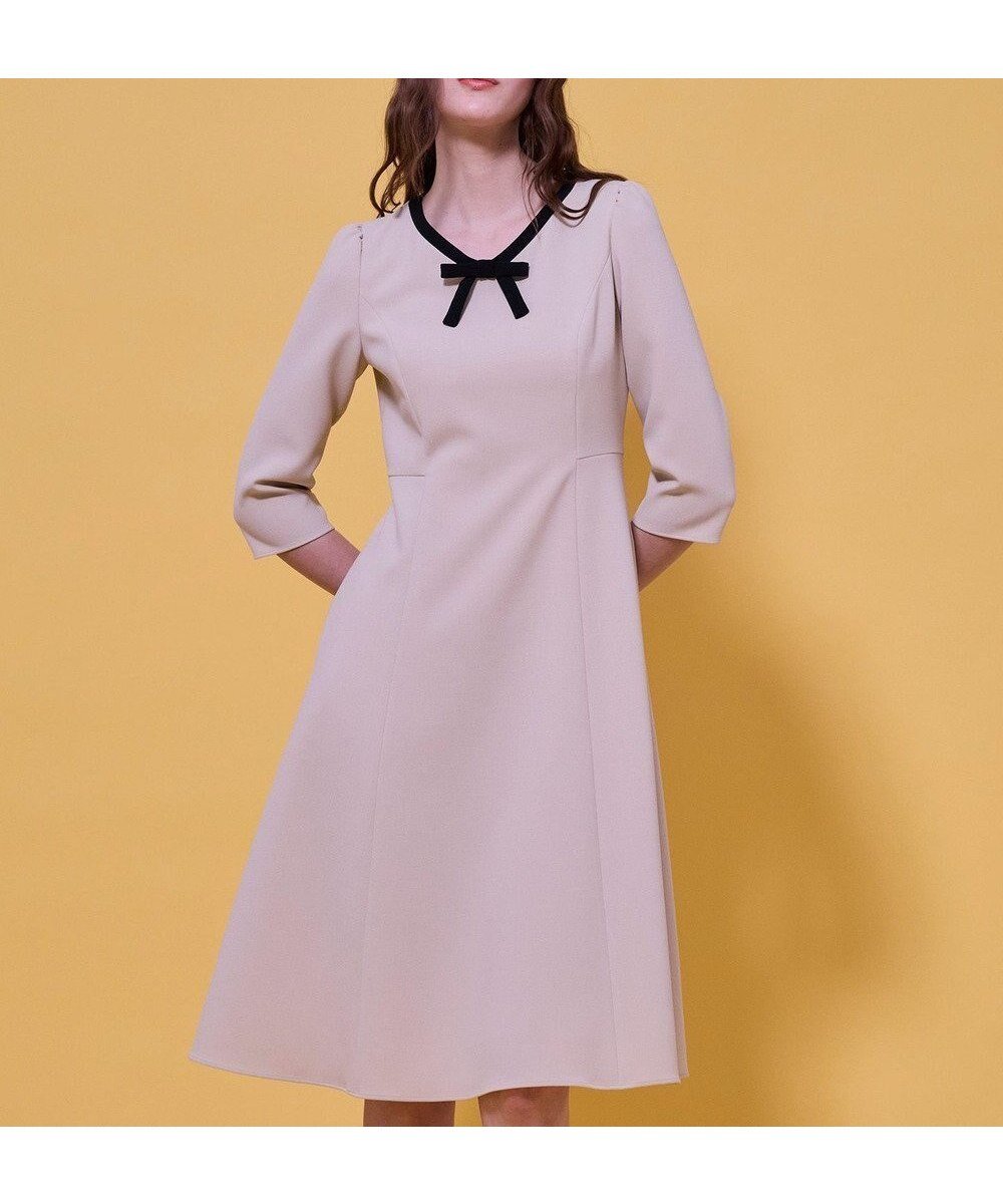 【トッカ/TOCCA】のRIBBON MONO ドレス インテリア・キッズ・メンズ・レディースファッション・服の通販 founy(ファニー) ファッション Fashion レディースファッション Fashion for Women ワンピース Dresses フォーマル・パーティードレス・結婚式用ドレス Elegant & Casual Dresses クラシカル Classical, Vintage-Inspired ジャケット Jacket, Outerwear ストレッチ Stretch, Stretchy Fabric ドレス Dress, One-Piece フィット Fit, Slim Fit フェミニン Feminine, Girly メランジ Melange, Mixed Yarn リボン Ribbon, Bow A/W・秋冬 Autumn/Winter S/S・春夏 SS, Spring/Summer, Warm Season 夏 Summer ベージュ系|ID: prp329100004791664 ipo3291000000034767969