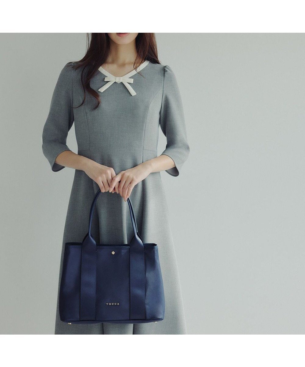 【トッカ/TOCCA】のRIBBON MONO ドレス インテリア・キッズ・メンズ・レディースファッション・服の通販 founy(ファニー) 　ファッション　Fashion　レディースファッション　Fashion for Women　ワンピース　Dresses　フォーマル・パーティードレス・結婚式用ドレス　Elegant & Casual Dresses　クラシカル　Classical, Vintage-Inspired　ジャケット　Jacket, Outerwear　ストレッチ　Stretch, Stretchy Fabric　ドレス　Dress, One-Piece　フィット　Fit, Slim Fit　フェミニン　Feminine, Girly　メランジ　Melange, Mixed Yarn　リボン　Ribbon, Bow　A/W・秋冬　Autumn/Winter　S/S・春夏　SS, Spring/Summer, Warm Season　夏　Summer　グレー系|ID: prp329100004791664 ipo3291000000036040443