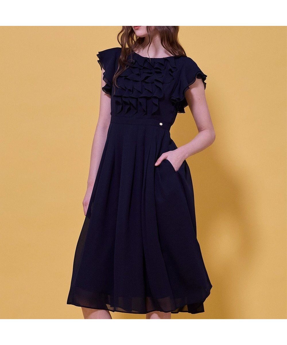 【トッカ/TOCCA】のCHIFFON WHISPER ドレス 人気、トレンドファッション・服の通販 founy(ファニー) 　ファッション　Fashion　レディースファッション　Fashion for Women　ワンピース　Dresses　フォーマル・パーティードレス・結婚式用ドレス　Elegant & Casual Dresses　シフォン　Chiffon, Lightweight Fabric　ジョーゼット　Georgette, Semi-Sheer Fabric　スリーブ　Sleeve, Long Sleeve / Short Sleeve　ドレス　Dress, One-Piece　ドレープ　Drape, Draping Fabric　フェミニン　Feminine, Girly　フリル　Frill, Ruffle　プリーツ　Pleats, Pleated　エレガント 上品　Elegant　夏　Summer　定番　Standard, Basic Item　S/S・春夏　SS, Spring/Summer, Warm Season　A/W・秋冬　Autumn/Winter　 other-1|ID: prp329100004791665 ipo3291000000034767970