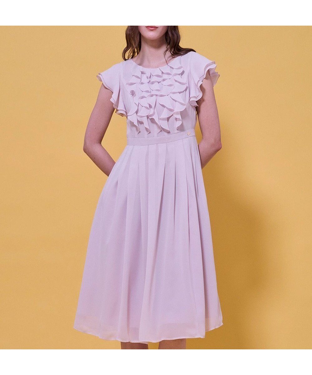 【トッカ/TOCCA】のCHIFFON WHISPER ドレス インテリア・キッズ・メンズ・レディースファッション・服の通販 founy(ファニー) 　ファッション　Fashion　レディースファッション　Fashion for Women　ワンピース　Dresses　フォーマル・パーティードレス・結婚式用ドレス　Elegant & Casual Dresses　シフォン　Chiffon, Lightweight Fabric　ジョーゼット　Georgette, Semi-Sheer Fabric　スリーブ　Sleeve, Long Sleeve / Short Sleeve　ドレス　Dress, One-Piece　ドレープ　Drape, Draping Fabric　フェミニン　Feminine, Girly　フリル　Frill, Ruffle　プリーツ　Pleats, Pleated　エレガント 上品　Elegant　夏　Summer　定番　Standard, Basic Item　S/S・春夏　SS, Spring/Summer, Warm Season　A/W・秋冬　Autumn/Winter　ピンク系|ID: prp329100004791665 ipo3291000000034767973