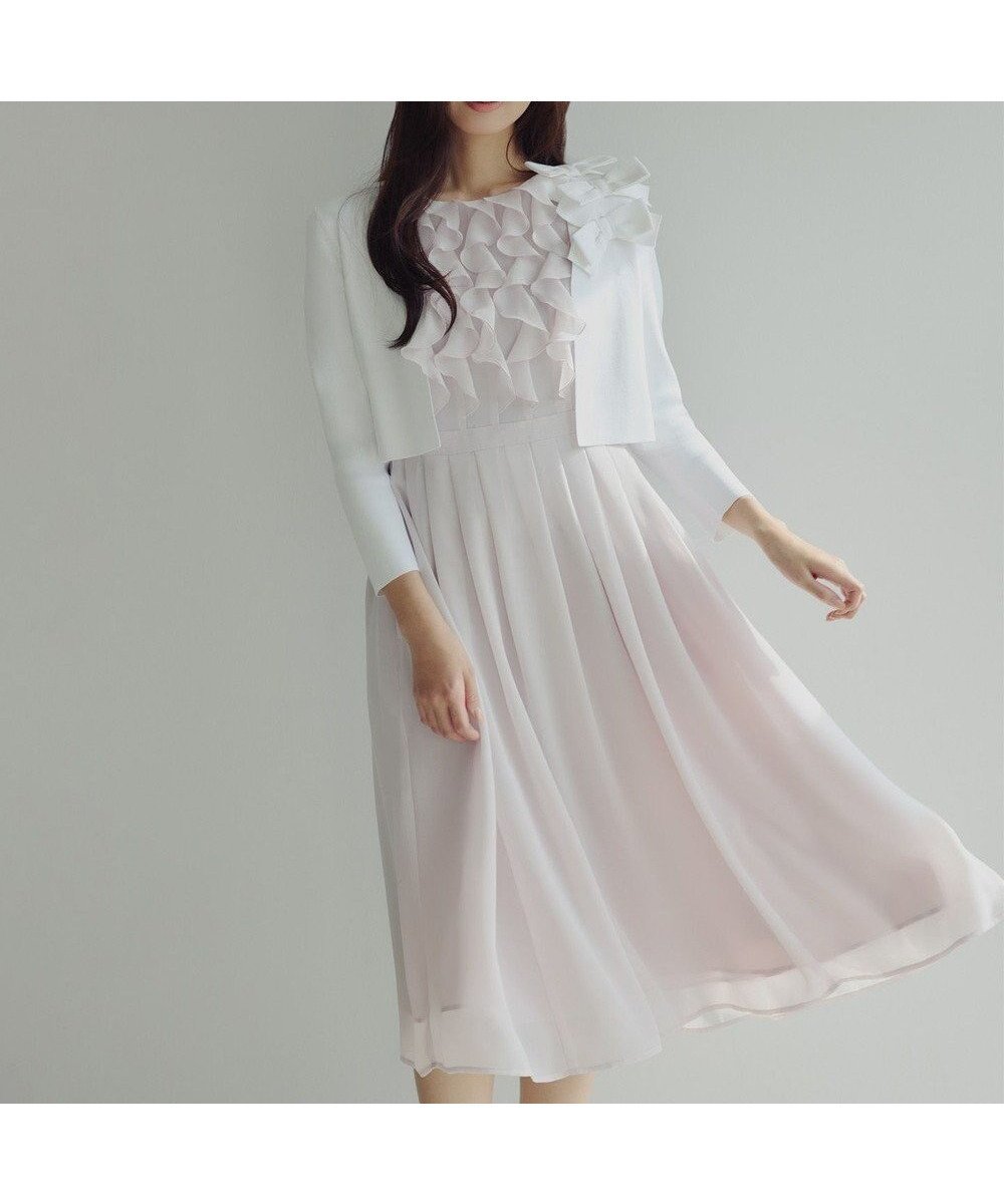 【トッカ/TOCCA】のCHIFFON WHISPER ドレス インテリア・キッズ・メンズ・レディースファッション・服の通販 founy(ファニー) 　ファッション　Fashion　レディースファッション　Fashion for Women　ワンピース　Dresses　フォーマル・パーティードレス・結婚式用ドレス　Elegant & Casual Dresses　シフォン　Chiffon, Lightweight Fabric　ジョーゼット　Georgette, Semi-Sheer Fabric　スリーブ　Sleeve, Long Sleeve / Short Sleeve　ドレス　Dress, One-Piece　ドレープ　Drape, Draping Fabric　フェミニン　Feminine, Girly　フリル　Frill, Ruffle　プリーツ　Pleats, Pleated　エレガント 上品　Elegant　夏　Summer　定番　Standard, Basic Item　S/S・春夏　SS, Spring/Summer, Warm Season　A/W・秋冬　Autumn/Winter　ピンク系|ID: prp329100004791665 ipo3291000000035271214