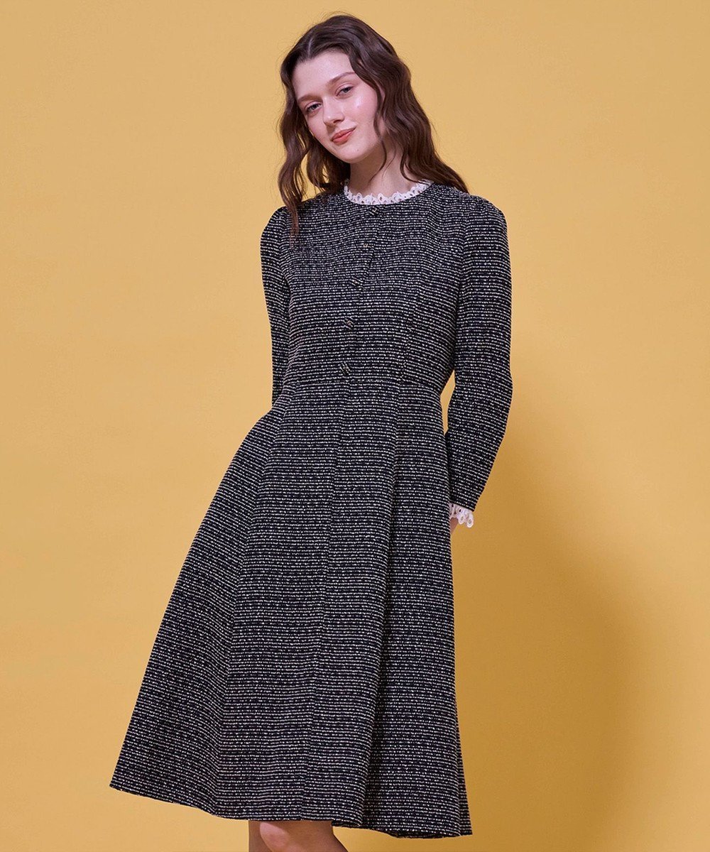 【トッカ/TOCCA】のWHIPPED CREAM CAKE ドレス インテリア・キッズ・メンズ・レディースファッション・服の通販 founy(ファニー) ファッション Fashion レディースファッション Fashion for Women ワンピース Dresses フォーマル・パーティードレス・結婚式用ドレス Elegant & Casual Dresses アクセサリー Fashion Accessories オケージョン Occasion Wear クラシカル Classical, Vintage-Inspired ツイード Twill, Twill Weave ドレス Dress, One-Piece フォーマル Formal, Dressy フレア Flare, Flared フロント Front, Front Design レース Lace, Lace Fabric エレガント 上品 Elegant 夏 Summer S/S・春夏 SS, Spring/Summer, Warm Season A/W・秋冬 Autumn/Winter ブラック系5|ID: prp329100004791666 ipo3291000000034767975