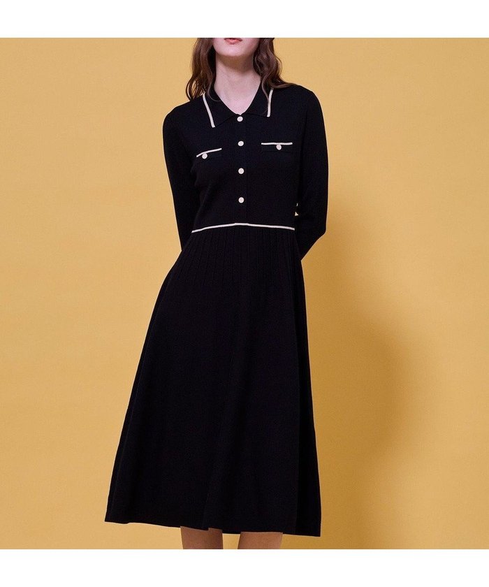 【トッカ/TOCCA】のBI-COLOR KNIT DRESS ニットドレス インテリア・キッズ・メンズ・レディースファッション・服の通販 founy(ファニー) https://founy.com/ ファッション Fashion レディースファッション Fashion for Women ワンピース Dresses フォーマル・パーティードレス・結婚式用ドレス Elegant & Casual Dresses ニットワンピース Knit Dresses カーディガン Cardigan, Knitwear クラシカル Classical, Vintage-Inspired ジャケット Jacket, Outerwear ドレス Dress, One-Piece フィット Fit, Slim Fit フロント Front, Front Design ポケット Pocket, Pocket Detail エレガント 上品 Elegant 夏 Summer S/S・春夏 SS, Spring/Summer, Warm Season A/W・秋冬 Autumn/Winter |ID: prp329100004791669 ipo3291000000034767990