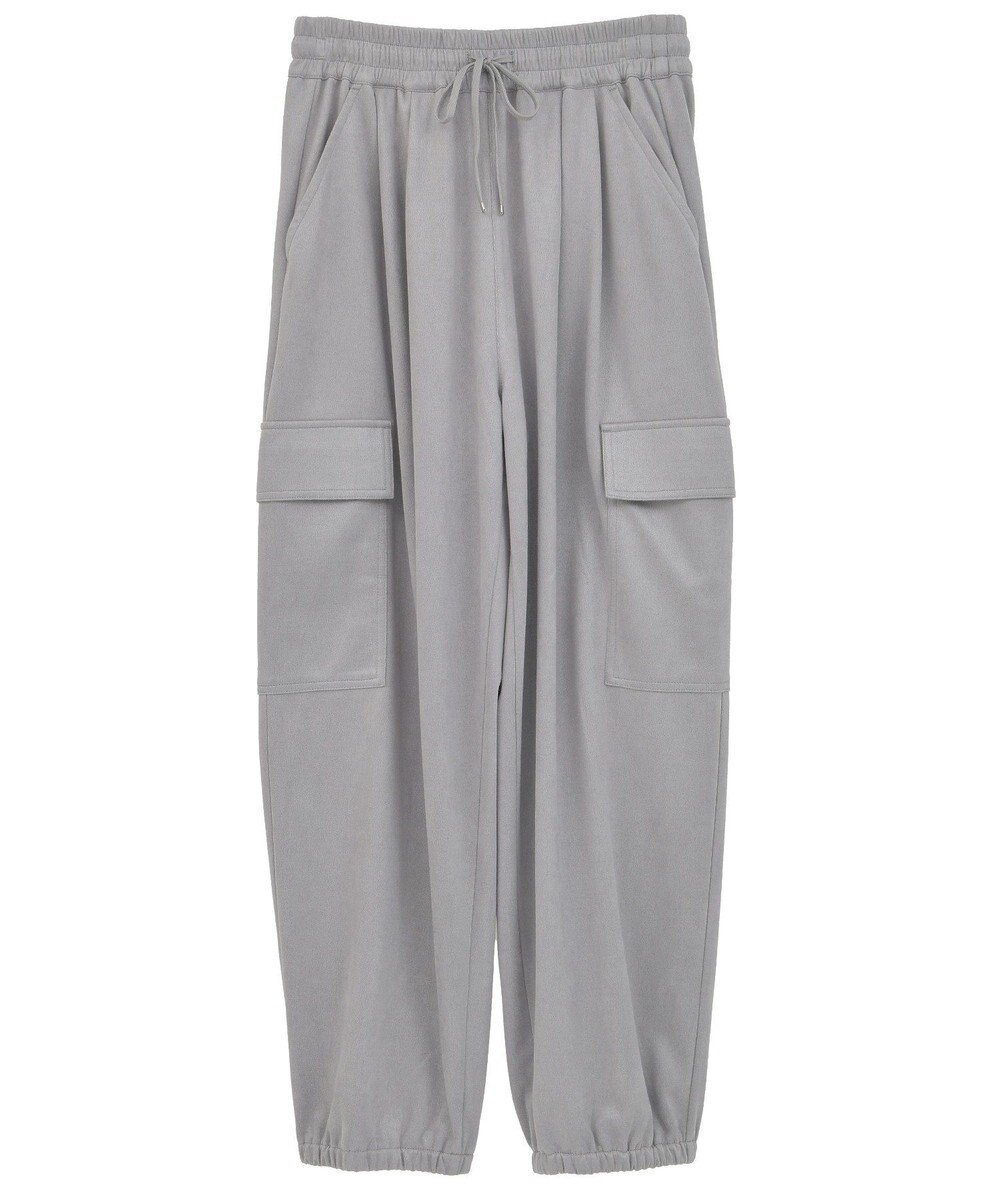 【グリーンパークス/Green Parks】のスウェードカーゴパンツ インテリア・キッズ・メンズ・レディースファッション・服の通販 founy(ファニー) 　ファッション　Fashion　レディースファッション　Fashion for Women　パンツ　Pants & Trousers　おすすめ　Recommended / Our Picks　とろみ　Fluid, Flowy Fabric　シェイプ　Shape, Slim Fit　フィット　Fit, Slim Fit　ポケット　Pocket, Pocket Detail　A/W・秋冬　Autumn/Winter　Gray|ID: prp329100004791671 ipo3291000000035549586