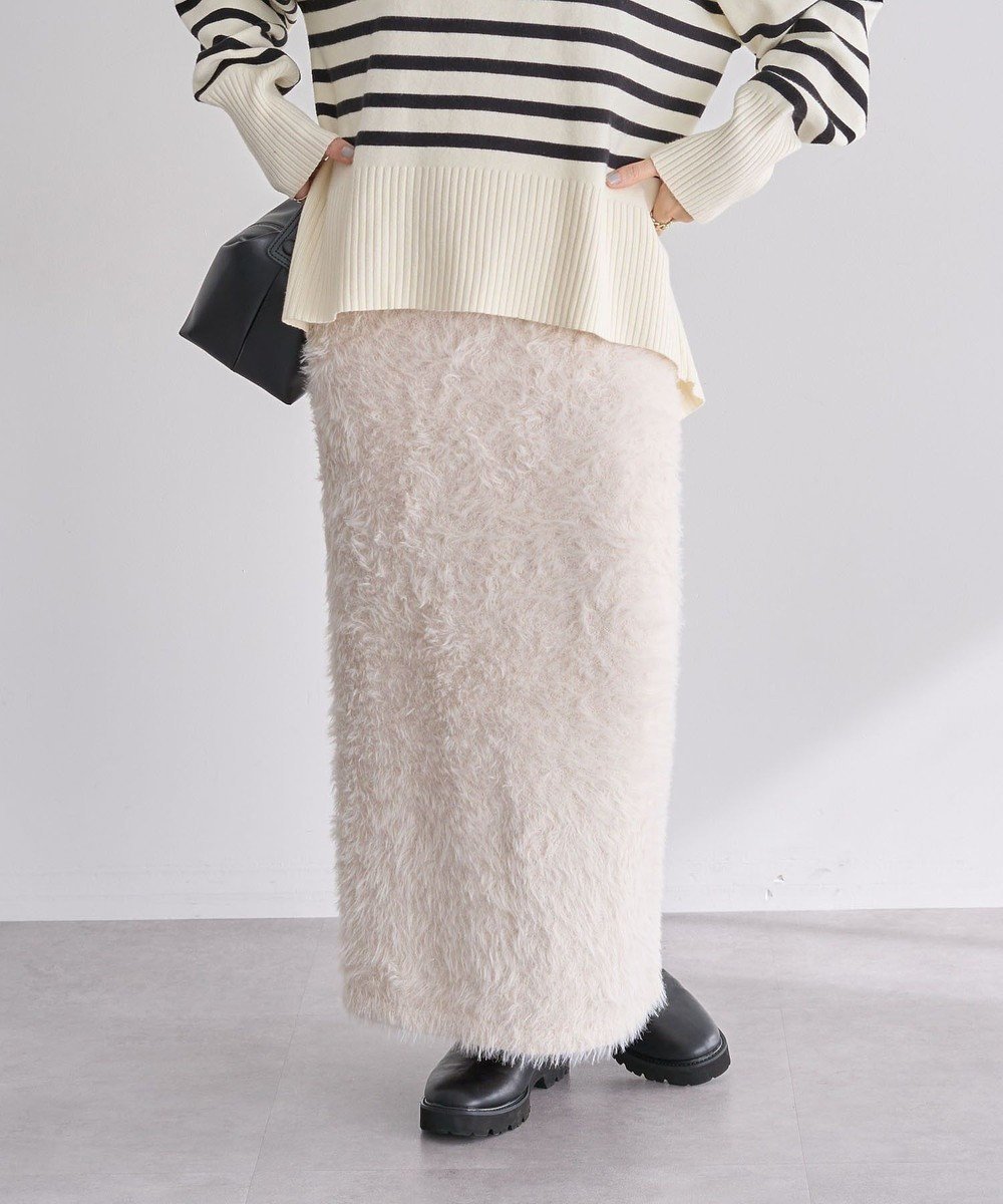 【グリーンパークス/Green Parks】のシャギーニットスカート 人気、トレンドファッション・服の通販 founy(ファニー) 　ファッション　Fashion　レディースファッション　Fashion for Women　スカート　Skirts　スリット　Slit, Slit Detail　トレンド　Trend, Trending Now　ポケット　Pocket, Pocket Detail　A/W・秋冬　Autumn/Winter　 other-1|ID: prp329100004791672 ipo3291000000035630347