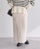 【グリーンパークス/Green Parks】のシャギーニットスカート Ivory|ID: prp329100004791672 ipo3291000000035630349