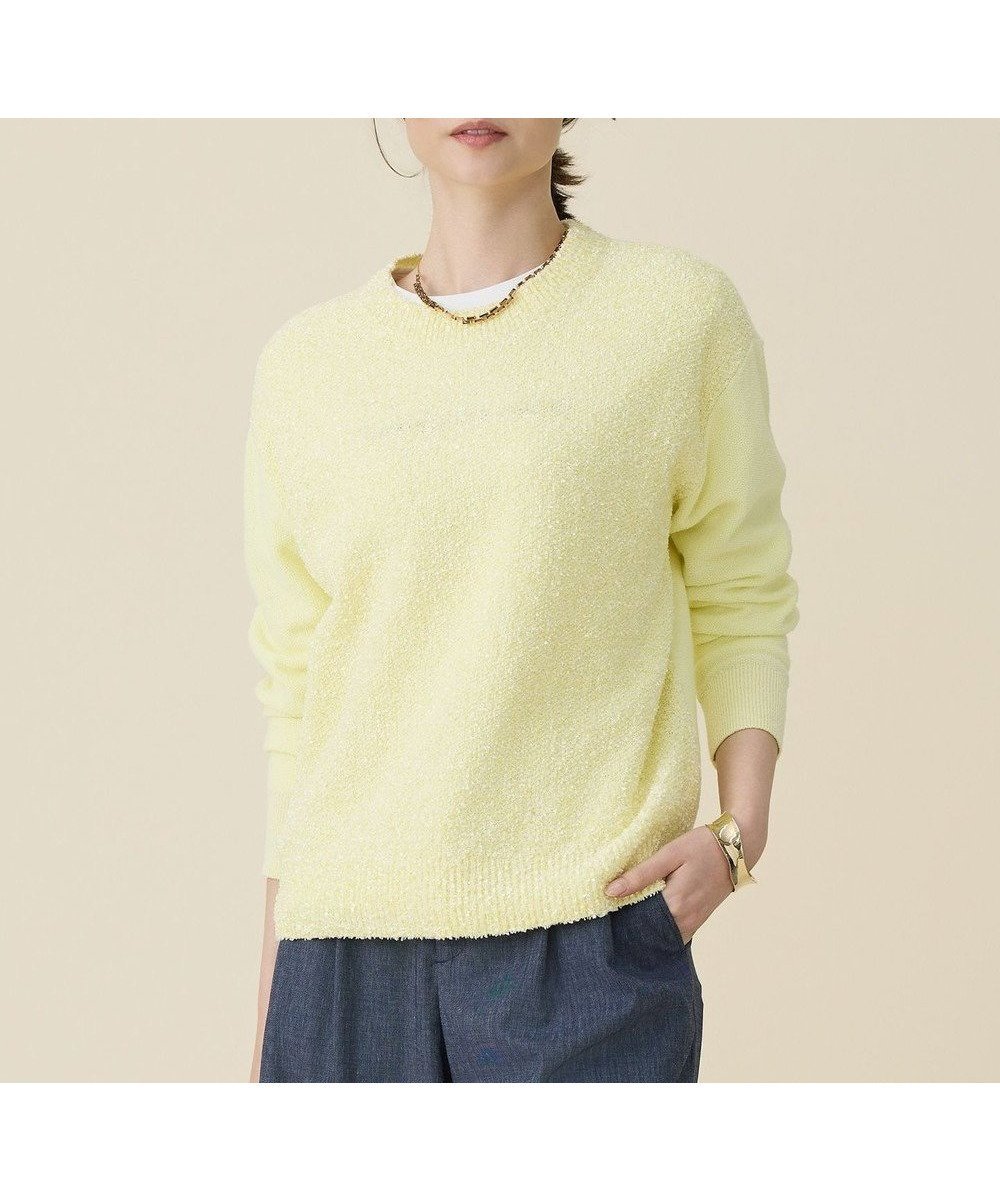 【自由区/JIYU-KU】のブークレミックスツイード ニット インテリア・キッズ・メンズ・レディースファッション・服の通販 founy(ファニー) ファッション Fashion レディースファッション Fashion for Women トップス・カットソー Cut & Sew Tops ニット Knit Tops & Sweaters 春 Spring カーディガン Cardigan, Knitwear コンパクト Compact, Small Size スタンダード Standard, Basic セーター Sweater, Knitwear ツイード Twill, Twill Weave バランス Balance, Style Balance ミックス Mix, Mixed Style S/S・春夏 SS, Spring/Summer, Warm Season 夏 Summer イエロー|ID: prp329100004791674 ipo3291000000034768024