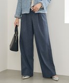 【自由区/JIYU-KU】の【セットアップ対応】ソフトリネンダンガリーワイド パンツ ネイビー|ID: prp329100004791676 ipo3291000000035482737