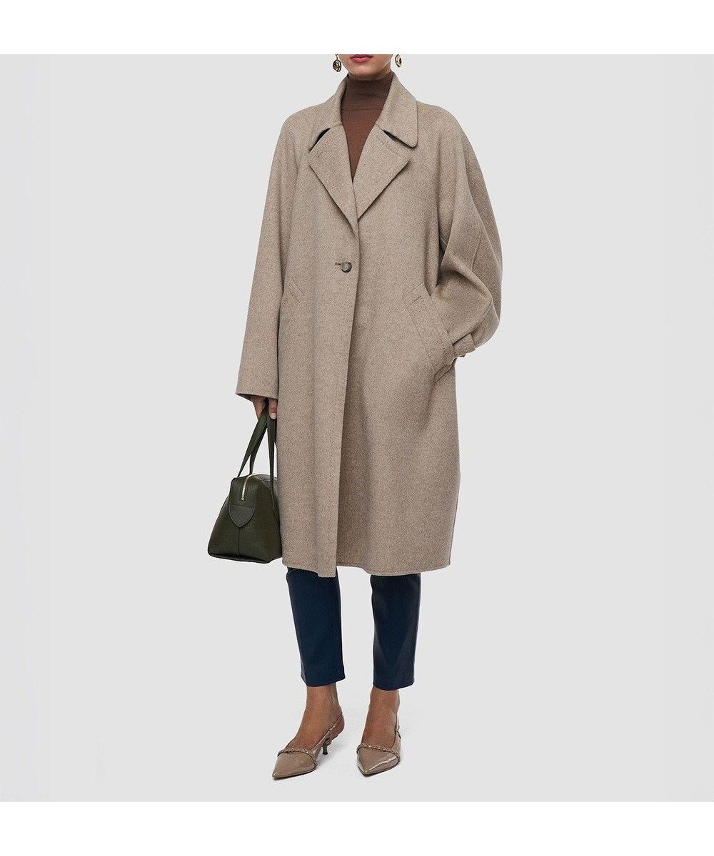 【ジョゼフ/JOSEPH】のダブルフェイスカシミヤコート FRANCO インテリア・キッズ・メンズ・レディースファッション・服の通販 founy(ファニー) 　ファッション　Fashion　レディースファッション　Fashion for Women　アウター　Coat / Outerwear Collection　コート・ロングコート・ピーコート　Long Coats, Peacoats & More　レディースジャケット・軽アウター　Jackets　ジャケット　Jacket, Outerwear　フィット　Fit, Slim Fit　リラックス　Relax, Relaxed Fit　ワイド　Wide, Wide Fit　エレガント 上品　Elegant　夏　Summer　春　Spring　S/S・春夏　SS, Spring/Summer, Warm Season　Powder Melange|ID: prp329100004791682 ipo3291000000034768054