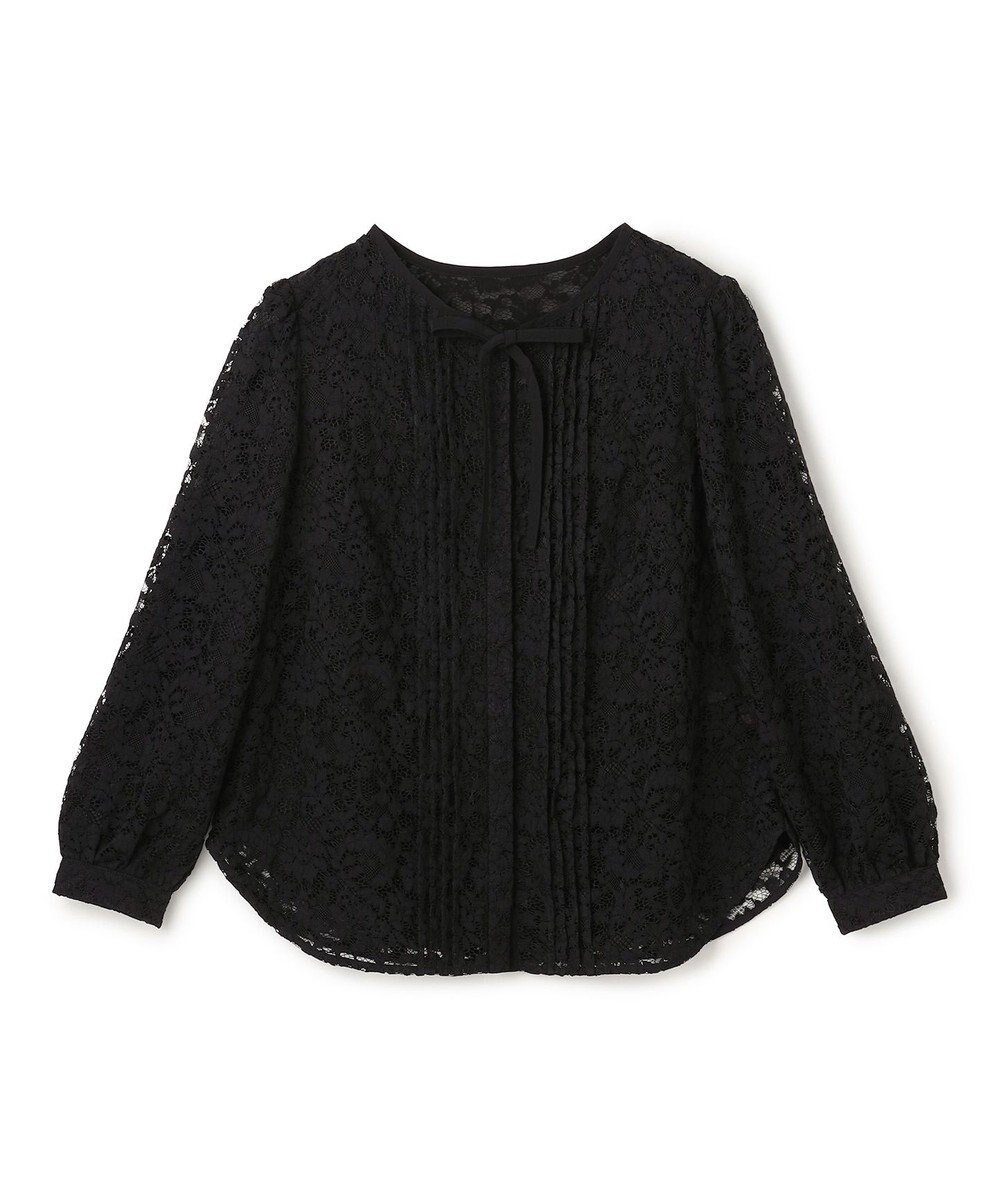 【トッカ/TOCCA】のGARDEN OF LACE BLOUSE ブラウス インテリア・キッズ・メンズ・レディースファッション・服の通販 founy(ファニー) ファッション Fashion レディースファッション Fashion for Women トップス・カットソー Cut & Sew Tops シャツ・ブラウス・オフィスカジュアル Elegant Blouses & Button-Ups インナー Innerwear カーディガン Cardigan, Knitwear ガーデン Garden, Gardening クラシカル Classical, Vintage-Inspired ジャケット Jacket, Outerwear 長袖 Long Sleeve, Full Sleeve フェミニン Feminine, Girly フロント Front, Front Design リボン Ribbon, Bow レース Lace, Lace Fabric A/W・秋冬 Autumn/Winter S/S・春夏 SS, Spring/Summer, Warm Season 夏 Summer エレガント 上品 Elegant ブラック系|ID: prp329100004791694 ipo3291000000034768113