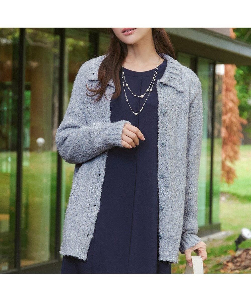 【ティアクラッセ/Tiaclasse】の【着丈が選べる】ハイネックブークレカーディガン インテリア・キッズ・メンズ・レディースファッション・服の通販 founy(ファニー) ファッション Fashion レディースファッション Fashion for Women トップス・カットソー Cut & Sew Tops カーディガン・羽織り Layered Style Cardigans アクセサリー Fashion Accessories ウォッシャブル Machine Washable 春 Spring 洗える Machine Washable 秋 Autumn カーディガン Cardigan, Knitwear シンプル Simple, Minimal チュニック Tunic, Long Top トレンド Trend, Trending Now ハイネック High Neck, Mock Neck バランス Balance, Style Balance フェミニン Feminine, Girly ポケット Pocket, Pocket Detail リラックス Relax, Relaxed Fit 冬 Winter / This Winter A/W・秋冬 Autumn/Winter 再入荷 Restock / Back in Stock お家時間・ステイホーム Stay Home / At Home 新作・新入荷 New Arrivals / New In ロング丈ブルー|ID: prp329100004791706 ipo3291000000034768151