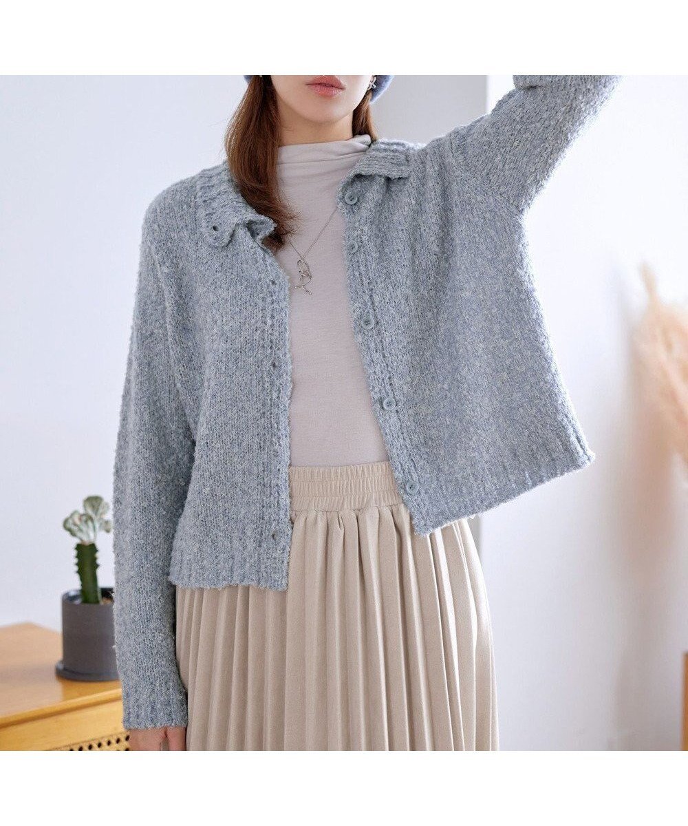 【ティアクラッセ/Tiaclasse】の【着丈が選べる】ハイネックブークレカーディガン インテリア・キッズ・メンズ・レディースファッション・服の通販 founy(ファニー) ファッション Fashion レディースファッション Fashion for Women トップス・カットソー Cut & Sew Tops カーディガン・羽織り Layered Style Cardigans アクセサリー Fashion Accessories ウォッシャブル Machine Washable 春 Spring 洗える Machine Washable 秋 Autumn カーディガン Cardigan, Knitwear シンプル Simple, Minimal チュニック Tunic, Long Top トレンド Trend, Trending Now ハイネック High Neck, Mock Neck バランス Balance, Style Balance フェミニン Feminine, Girly ポケット Pocket, Pocket Detail リラックス Relax, Relaxed Fit 冬 Winter / This Winter A/W・秋冬 Autumn/Winter 再入荷 Restock / Back in Stock お家時間・ステイホーム Stay Home / At Home 新作・新入荷 New Arrivals / New In ショート丈ブルー|ID: prp329100004791706 ipo3291000000034768152