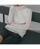 【アメリカンホリック/AMERICAN HOLIC】のシアーテレコタートルネックプルオーバー Off White|ID: prp329100004791709 ipo3291000000034768169