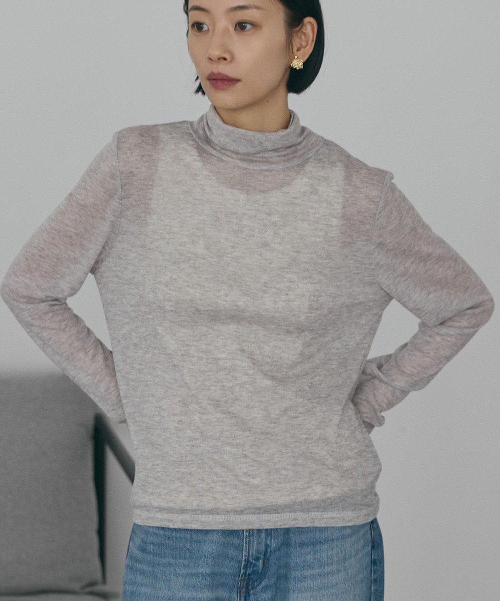 【アメリカンホリック/AMERICAN HOLIC】のシアーテレコタートルネックプルオーバー インテリア・キッズ・メンズ・レディースファッション・服の通販 founy(ファニー) ファッション Fashion レディースファッション Fashion for Women トップス・カットソー Cut & Sew Tops シャツ・ブラウス・オフィスカジュアル Elegant Blouses & Button-Ups ロングTシャツ・Tシャツ Longline T-Shirts & Tees カジュアルプルオーバー・ニットトップス Pullovers & Knit Tops / Casual Pullovers カットソー・ベーシックTシャツ Cut-and-Sewn Tops / Stretch Tees & Basics タートルネック・ハイネックトップス Turtlenecks & High-Neck Tops おすすめ Recommended / Our Picks アメリカン American Style インナー Innerwear カットソー Cut and Sewn Top シアー Sheer, See-Through スタイリッシュ Stylish, Fashionable タートルネック Turtleneck, High Neck テレコ Ribbed, Rib Stitch ポケット Pocket, Pocket Detail A/W・秋冬 Autumn/Winter Gray Mixture|ID: prp329100004791709 ipo3291000000034768170