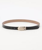 【自由区/JIYU-KU】のオーバルガラスレザー ベルト ブラック|ID: prp329100004791715 ipo3291000000034768197