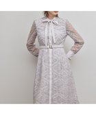 【グレース コンチネンタル/GRACE CONTINENTAL】のオーナメント刺繍フレアワンピース ラベンダー|ID: prp329100004791722 ipo3291000000034768220