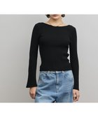 【グレース コンチネンタル/GRACE CONTINENTAL】のアイレットリブニットトップ ブラック|ID: prp329100004791728 ipo3291000000034768239