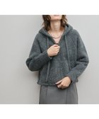 【グレース コンチネンタル/GRACE CONTINENTAL】のフェザーニットパーカー チャコール|ID: prp329100004791729 ipo3291000000034768242