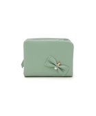 【ランバン オン ブルー/LANVIN en Bleu】のペアル 二つ折Lファスナー財布 人気、トレンドファッション・服の通販 founy(ファニー) ファッション Fashion レディースファッション Fashion for Women ミニ財布・二つ折り財布 Wallets & Card Cases アシンメトリー Asymmetrical Style パール Pearl, Pearl Accent フェミニン Feminine, Girly フォルム Silhouette, Form モチーフ Motif, Design Theme リボン Ribbon, Bow エレガント 上品 Elegant 日本製 Made In Japan 財布 Wallet, Purse thumbnail グリーン|ID: prp329100004791737 ipo3291000000034768266