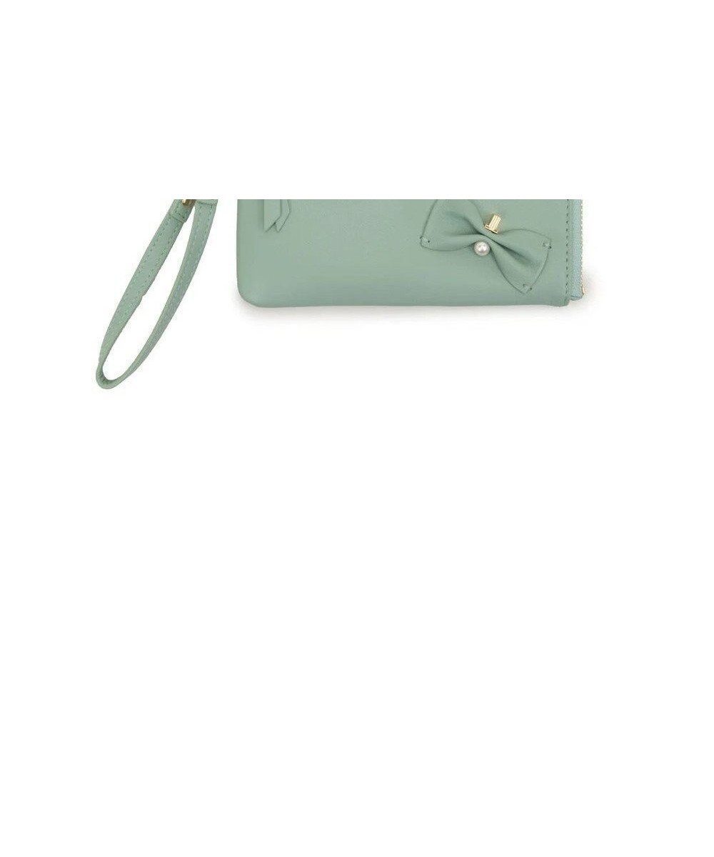 【ランバン オン ブルー/LANVIN en Bleu】のペアル フラグメントケース インテリア・キッズ・メンズ・レディースファッション・服の通販 founy(ファニー) ファッション Fashion レディースファッション Fashion for Women ミニ財布・二つ折り財布 Wallets & Card Cases アシンメトリー Asymmetrical Style パール Pearl, Pearl Accent フェミニン Feminine, Girly フォルム Silhouette, Form モチーフ Motif, Design Theme リボン Ribbon, Bow エレガント 上品 Elegant 日本製 Made In Japan 財布 Wallet, Purse グリーン|ID: prp329100004791738 ipo3291000000034768270